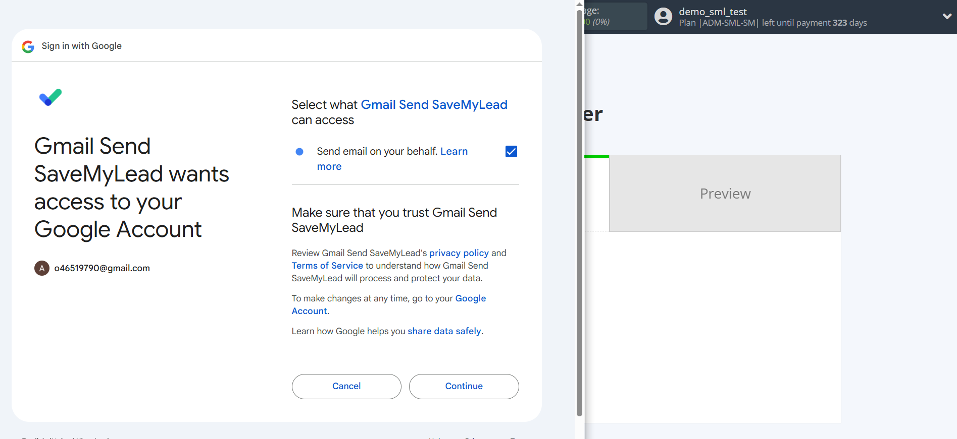 How to Connect Webhooks with Gmail | Data Destination account connection