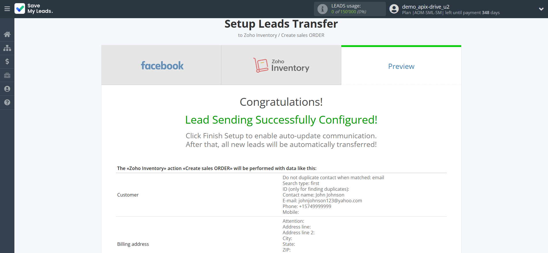 How to Connect Facebook with Zoho Inventory Create sales Order | Test data How to Connect Facebook with Zoho Inventory Create sales Order | Test data