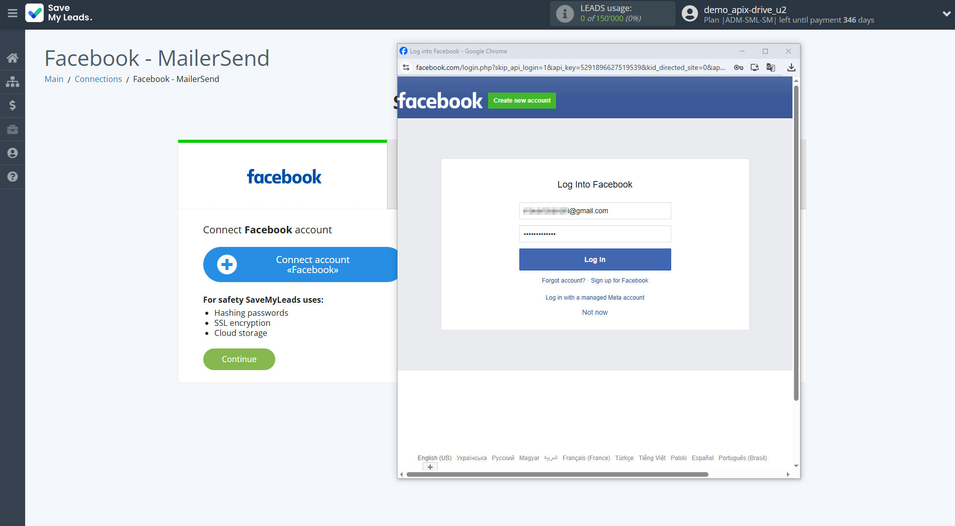 How to Connect Facebook with MailerSend Send Email | Data Source account connection How to Connect Facebook with MailerSend Send Email | Data Source account connection
