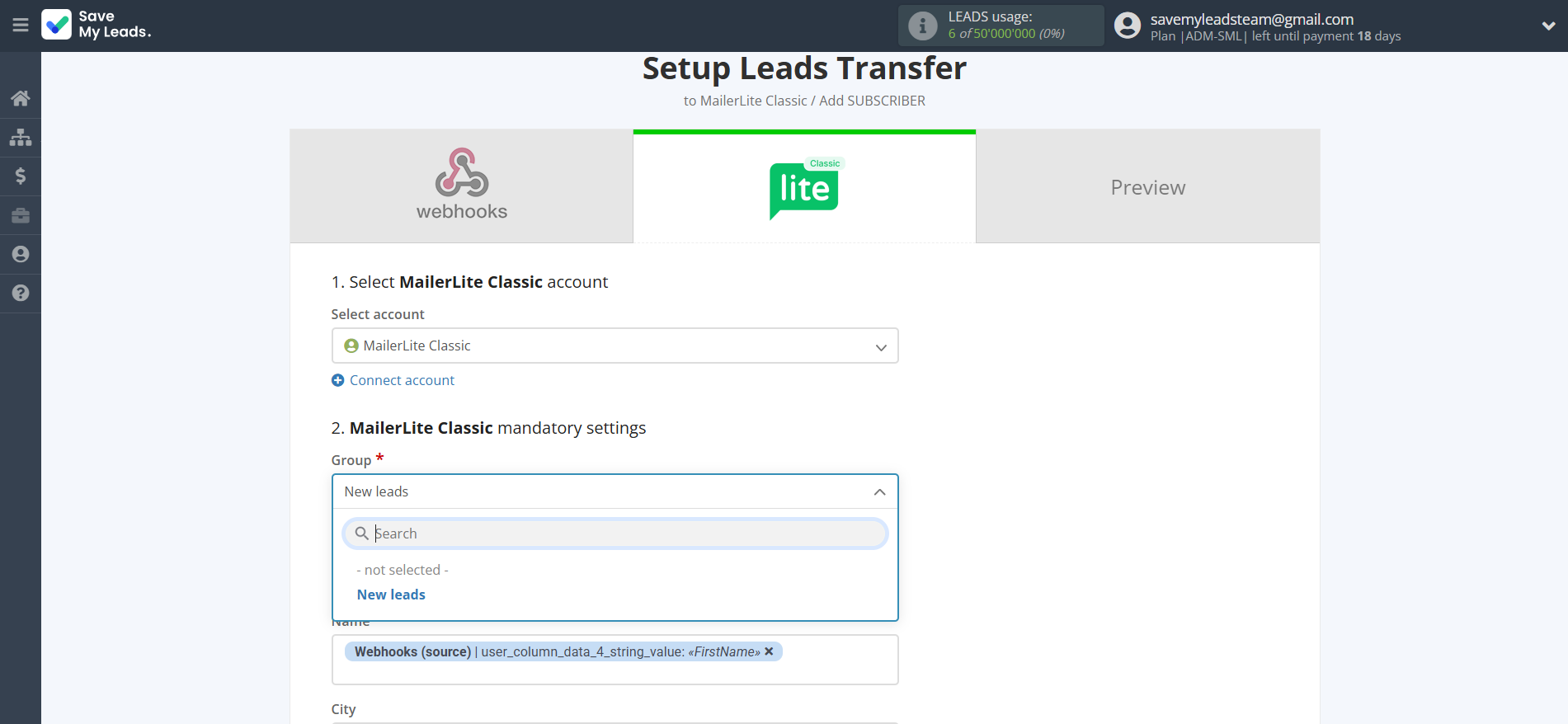 How to Connect Webhooks with MailerLite Classic | Assigning fields How to Connect Webhooks with MailerLite Classic | Assigning fields