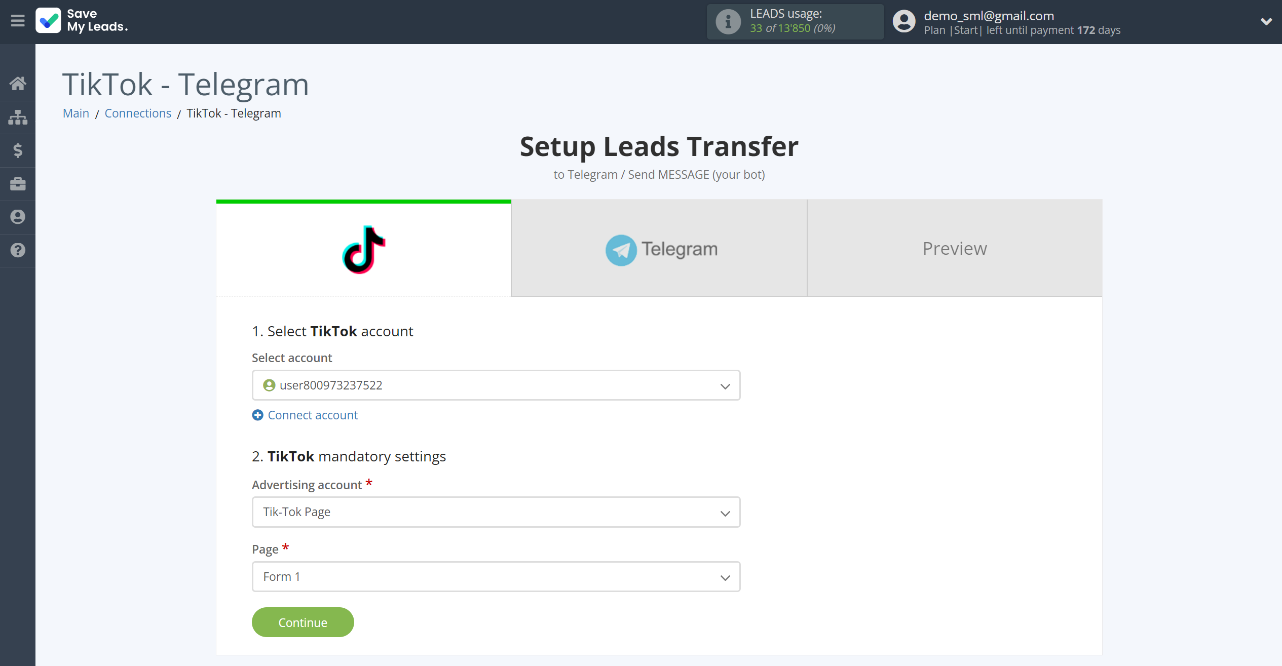 How to Connect TikTok with Telegram (your bot) | Data Source account connection How to Connect TikTok with Telegram (your bot) | Data Source account connection