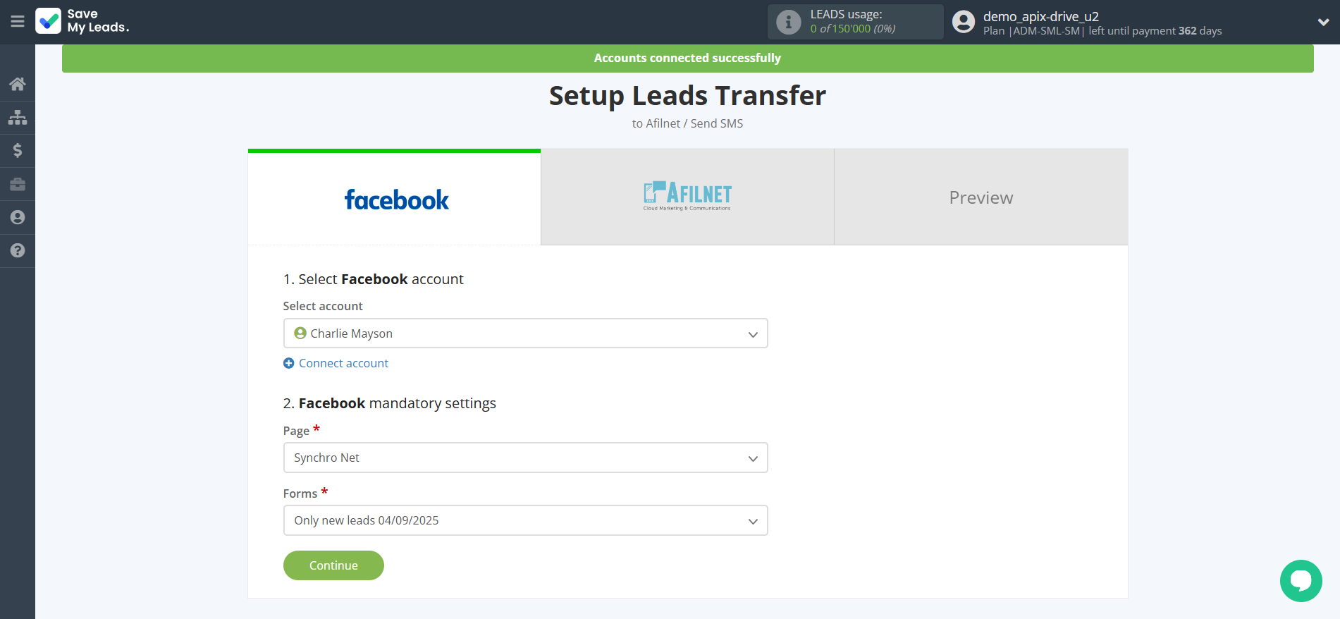 How to Connect Facebook with Afilnet | Data Source account connection How to Connect Facebook with Afilnet | Data Source account connection