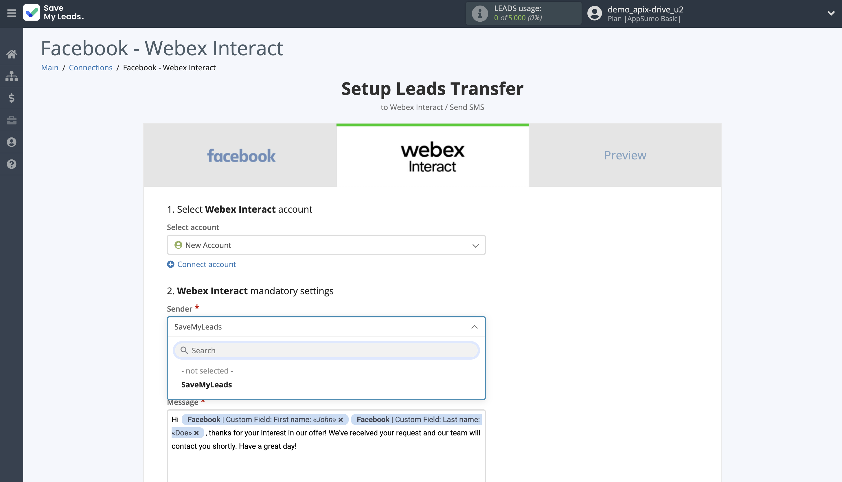 How to Connect Facebook with Webex Interact | Assigning fields How to Connect Facebook with Webex Interact | Assigning fields