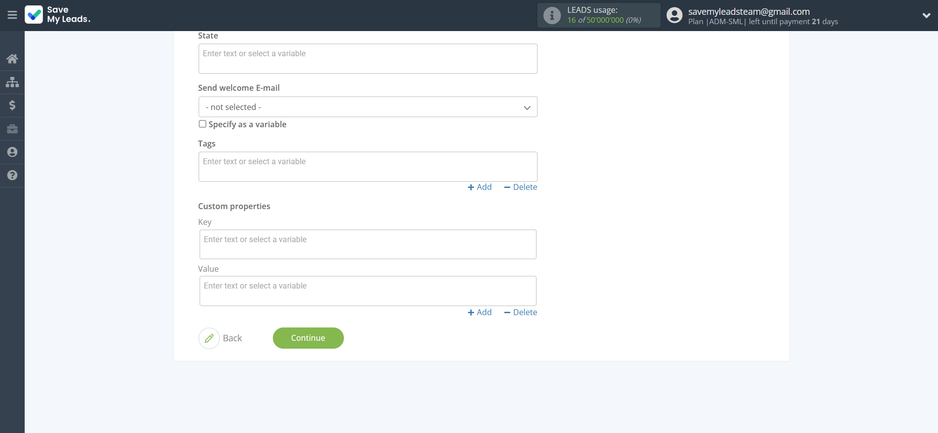 How to Connect Webhooks with Omnisend Create Contacts | Assigning fields