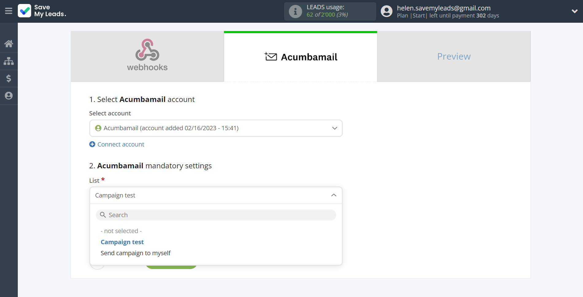 How to Connect Webhooks with Acumbamail Add Subscribers| Assigning fields How to Connect Webhooks with Acumbamail Add Subscribers| Assigning fields