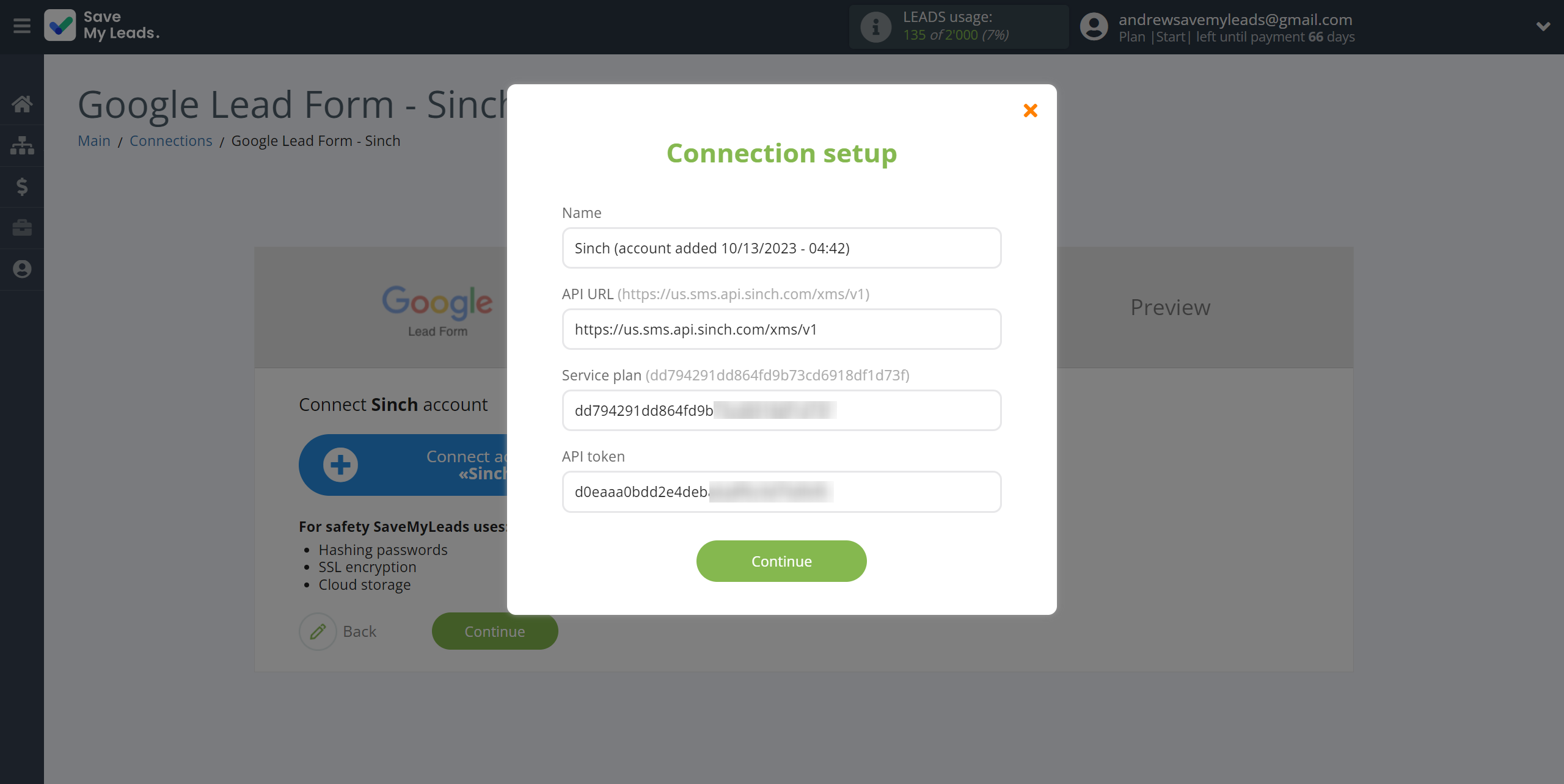 How to Connect Google Lead Form with Sinch | Data Destination account connection How to Connect Google Lead Form with Sinch | Data Destination account connection