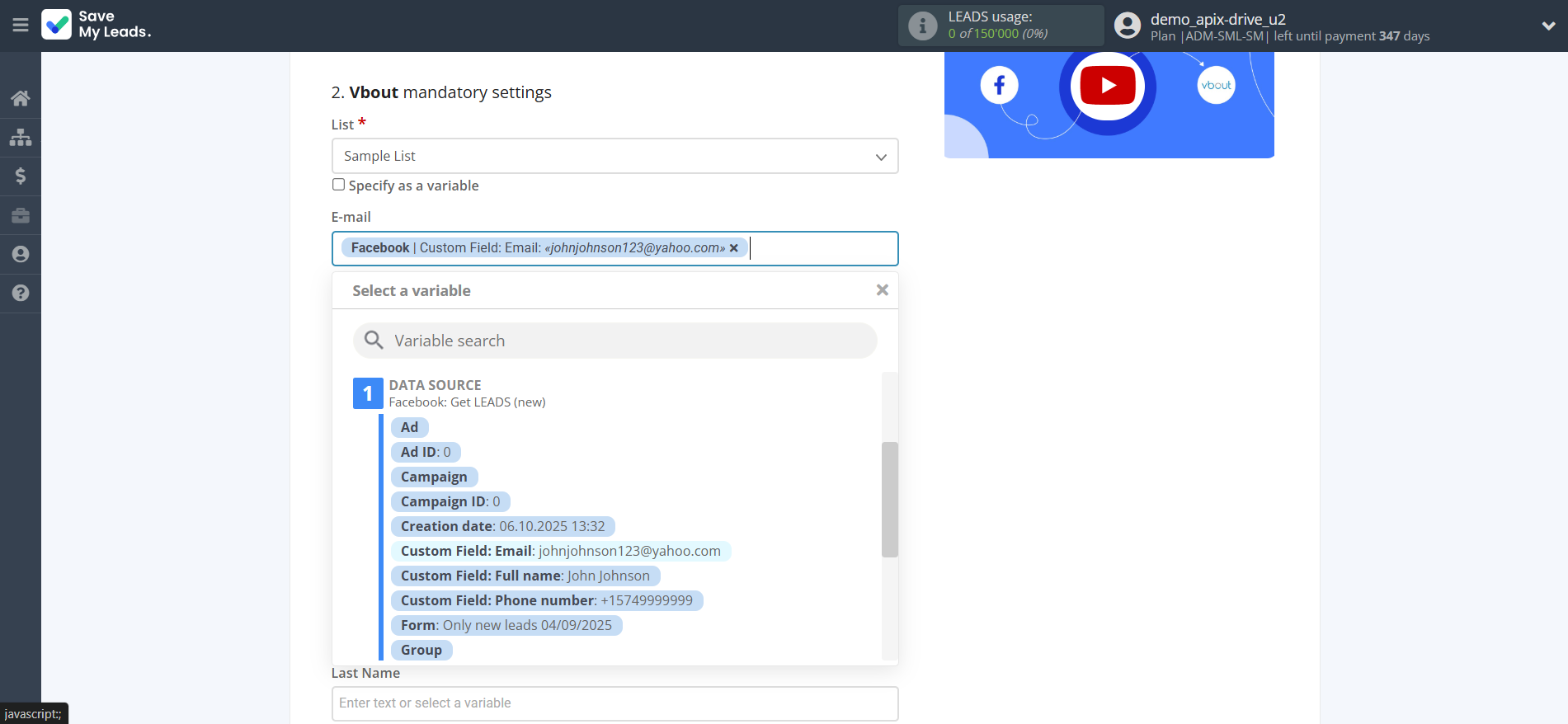 How to Connect Facebook with Vbout Add Contact | Assigning fields How to Connect Facebook with Vbout Add Contact | Assigning fields