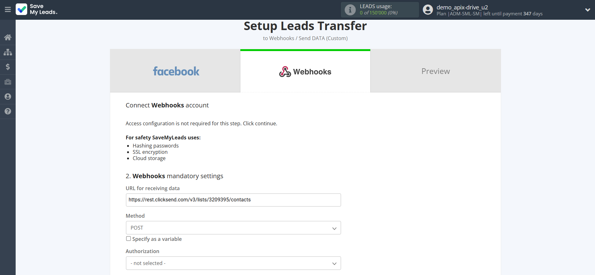 How to Connect Facebook with Webhooks (Custom) | Editing settings How to Connect Facebook with Webhooks (Custom) | Editing settings