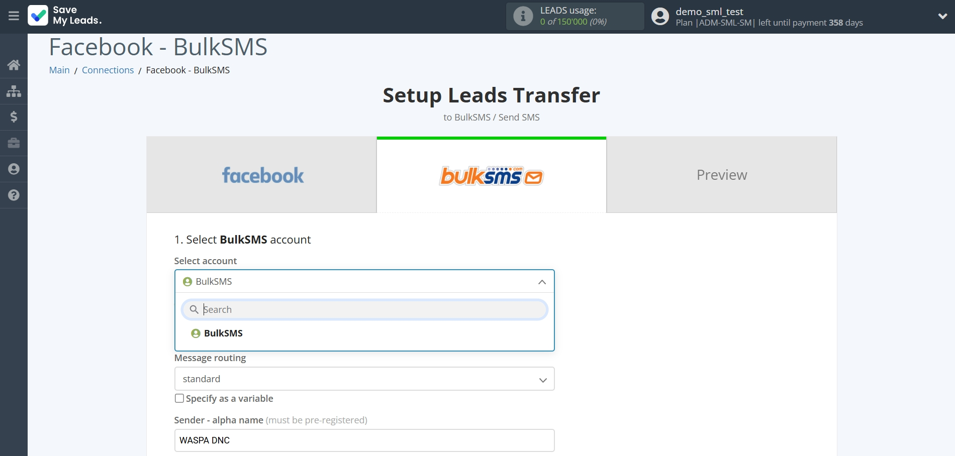 How to Connect Facebook with BulkSMS | Assigning fields How to Connect Facebook with BulkSMS | Assigning fields