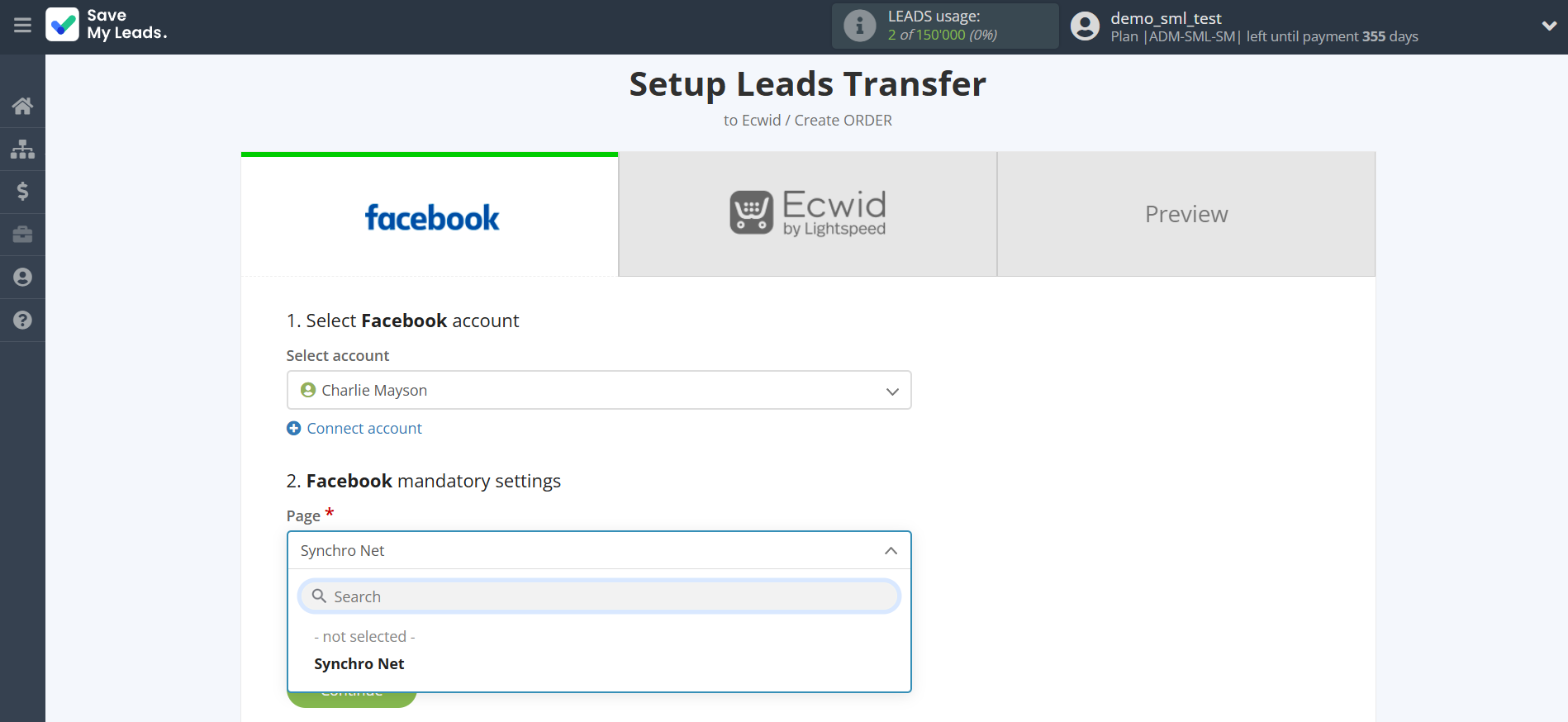 How to Connect Facebook with Ecwid Create Order | Data Source account connection How to Connect Facebook with Ecwid Create Order | Data Source account connection