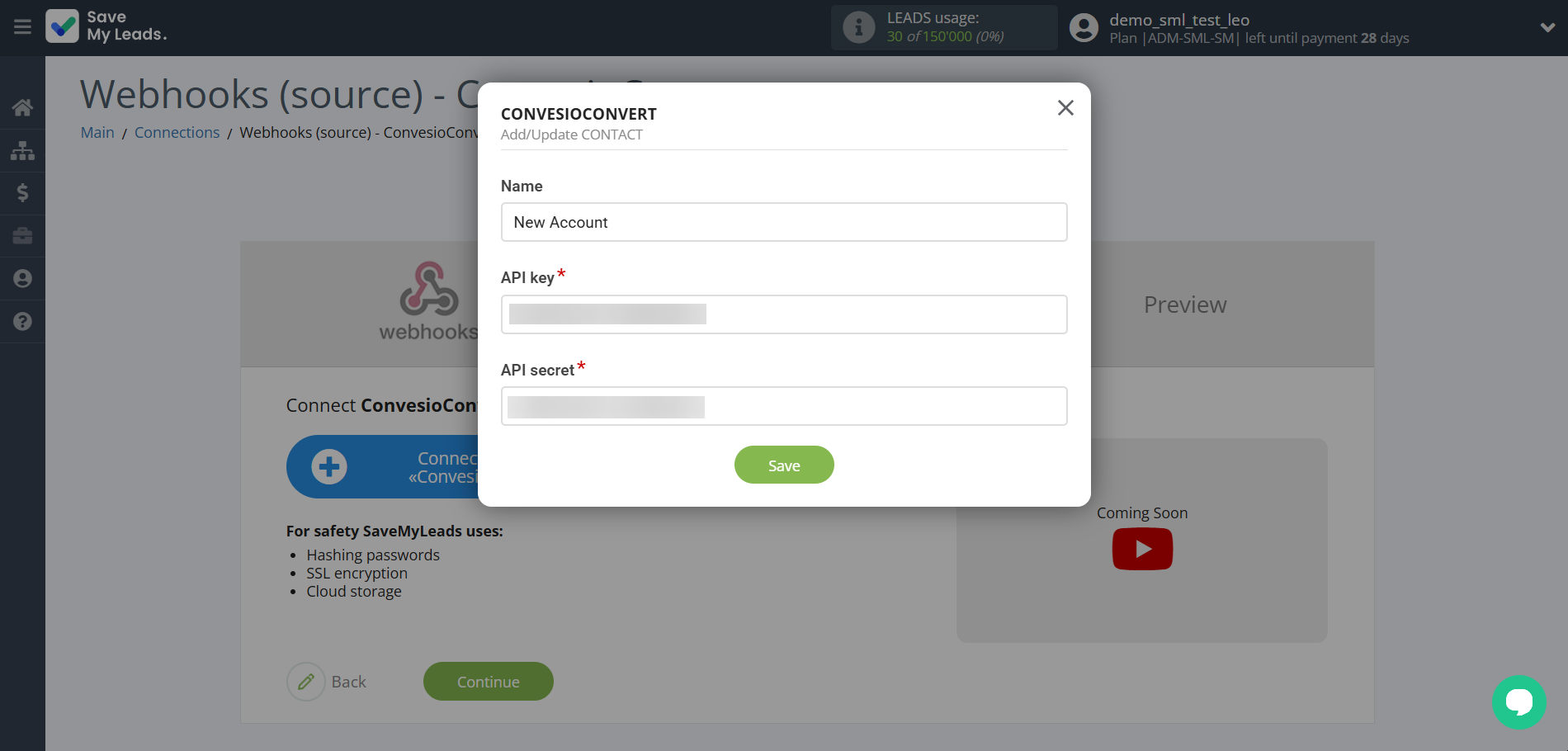How to Connect Webhooks with ConvesioConvert | Data Destination account connection How to Connect Webhooks with ConvesioConvert | Data Destination account connection