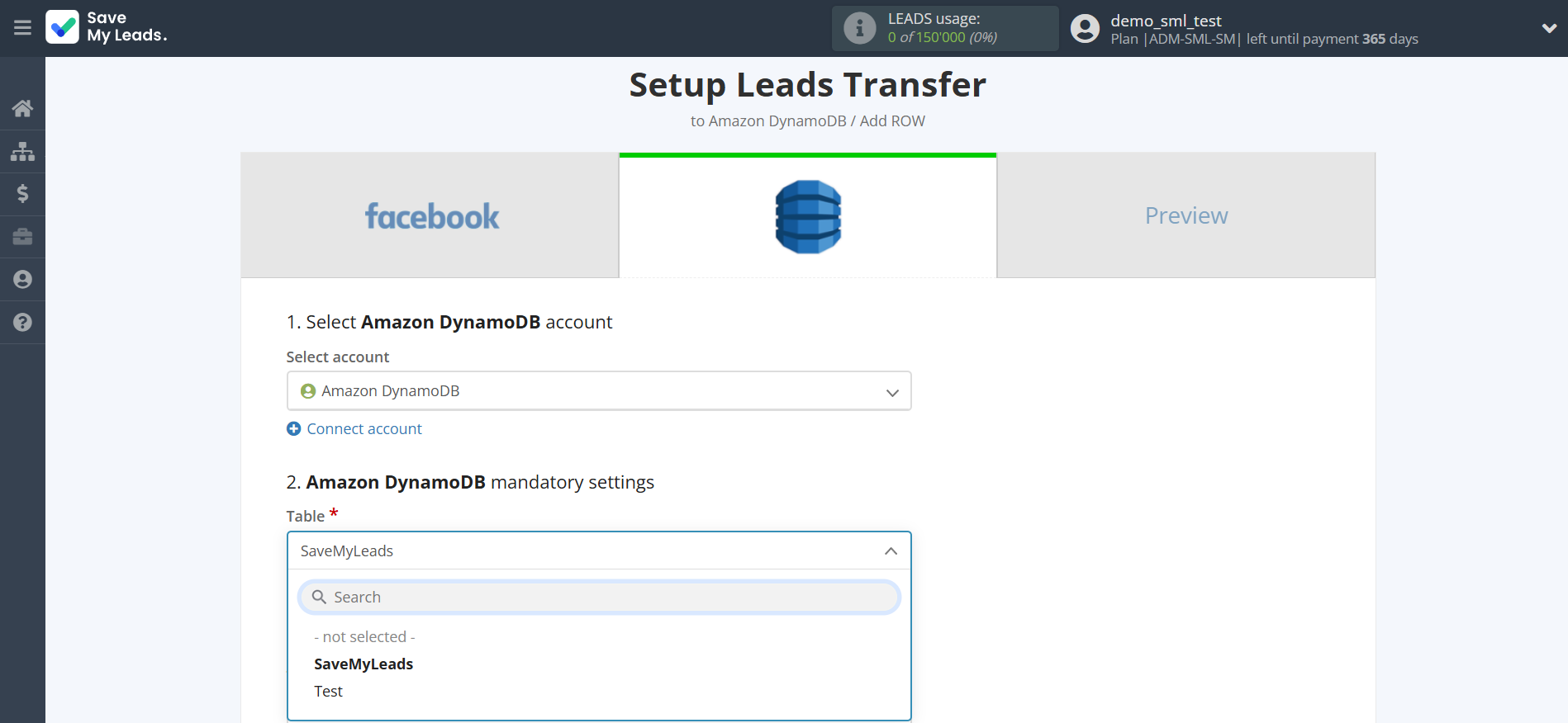 How to Connect Facebook with Amazon DynamoDB | Assigning fields How to Connect Facebook with Amazon DynamoDB | Assigning fields