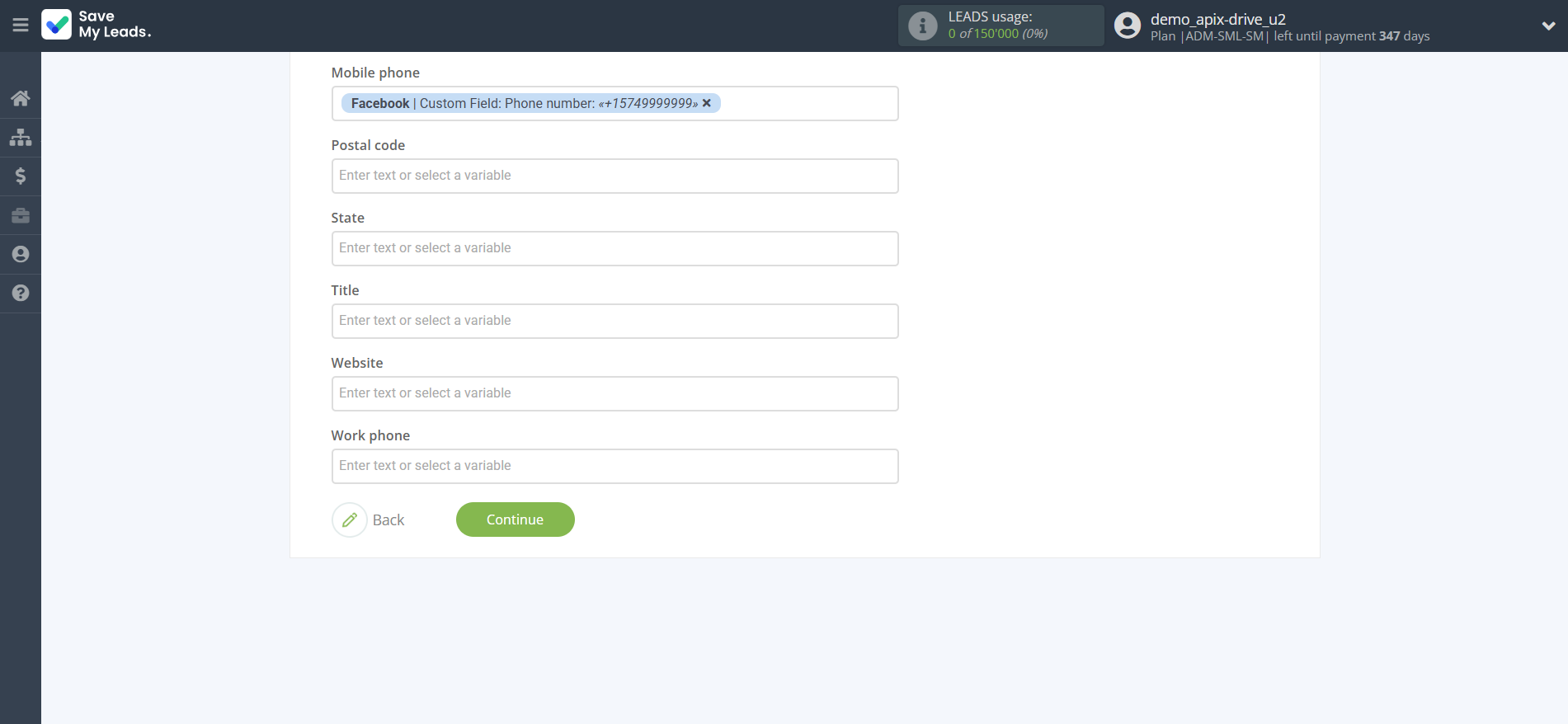 How to Connect Facebook with VerticalResponse | Assigning fields How to Connect Facebook with VerticalResponse | Assigning fields