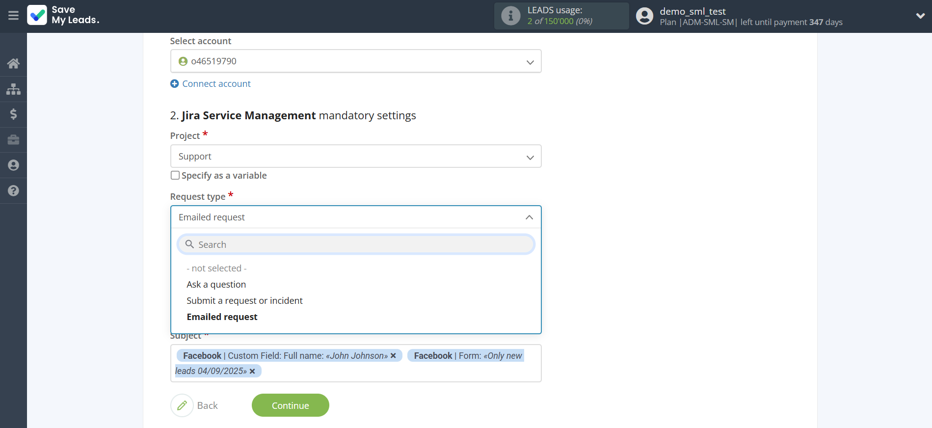 How to Connect Facebook with Jira Service Management | Assigning fields How to Connect Facebook with Jira Service Management | Assigning fields
