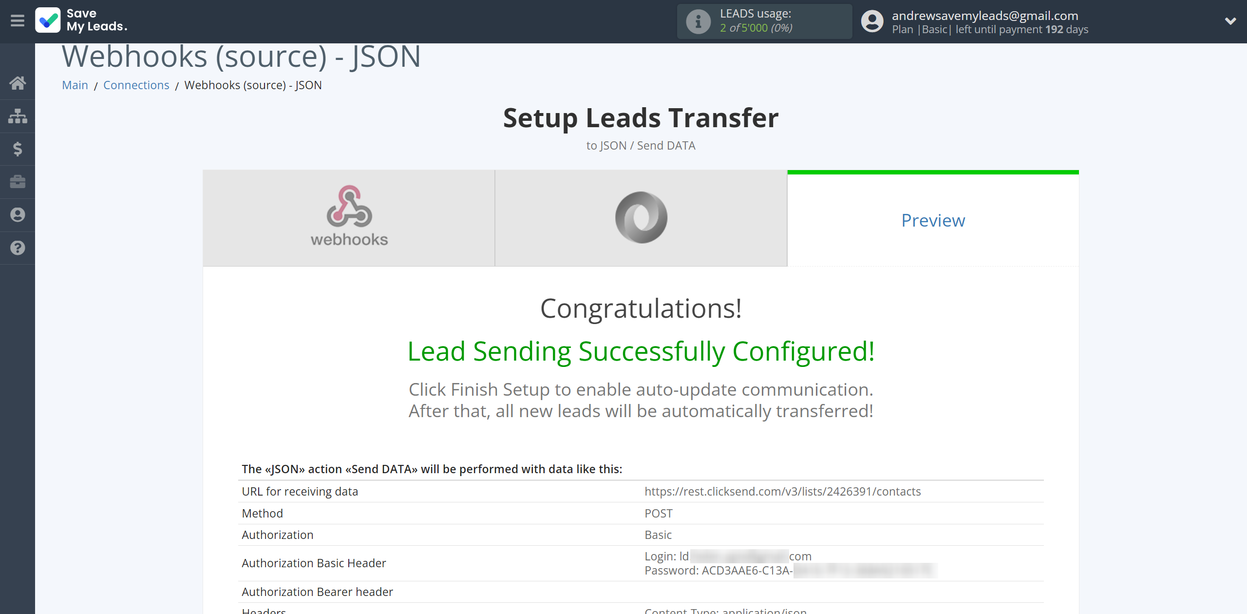 How to Connect Webhooks with JSON | Test data How to Connect Webhooks with JSON | Test data