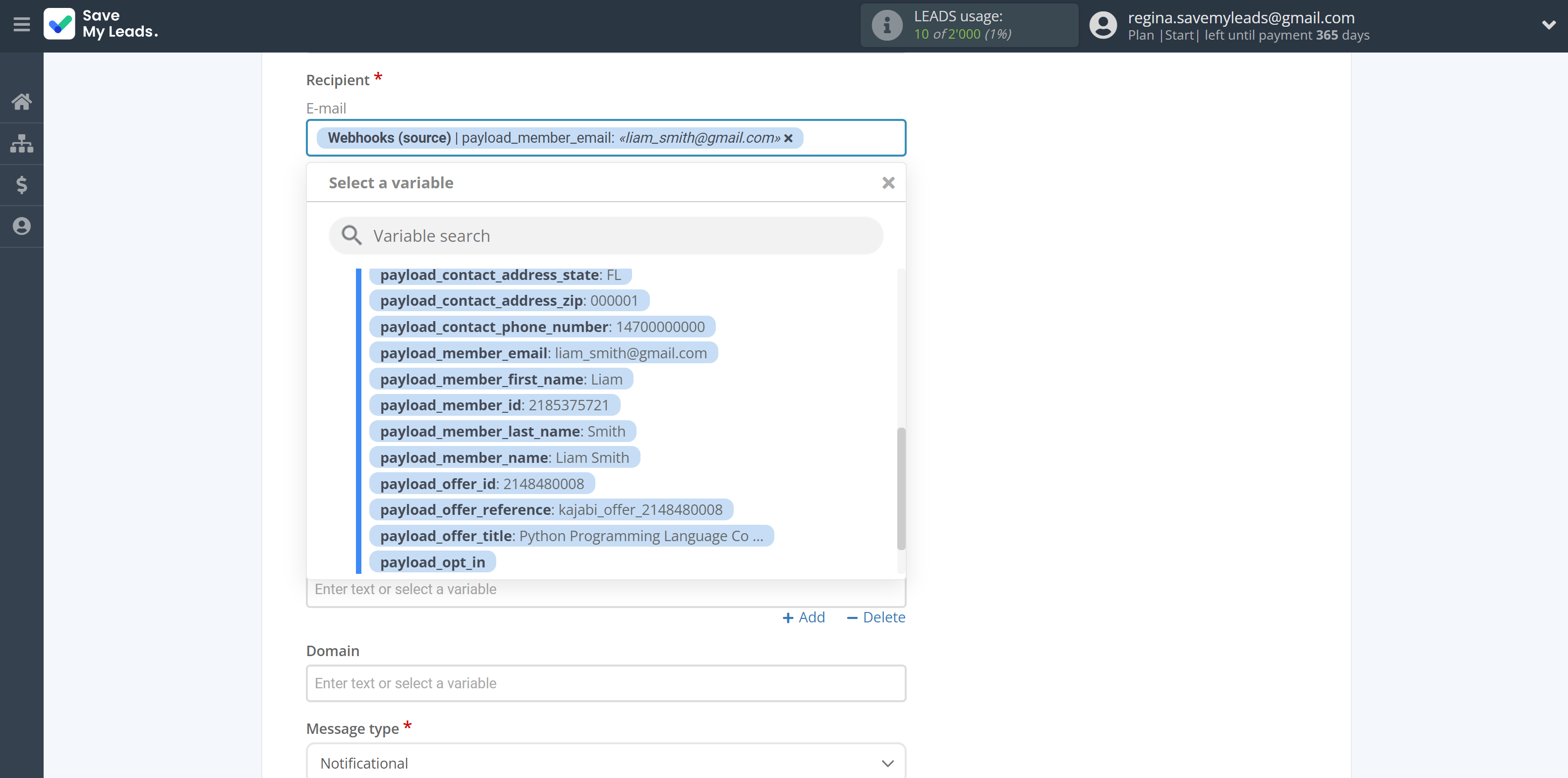 How to Connect Webhooks with MSG91 Send Email | Assigning fields How to Connect Webhooks with MSG91 Send Email | Assigning fields