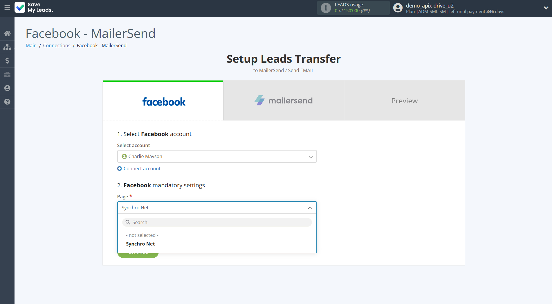 How to Connect Facebook with MailerSend Send Email | Data Source account connection How to Connect Facebook with MailerSend Send Email | Data Source account connection