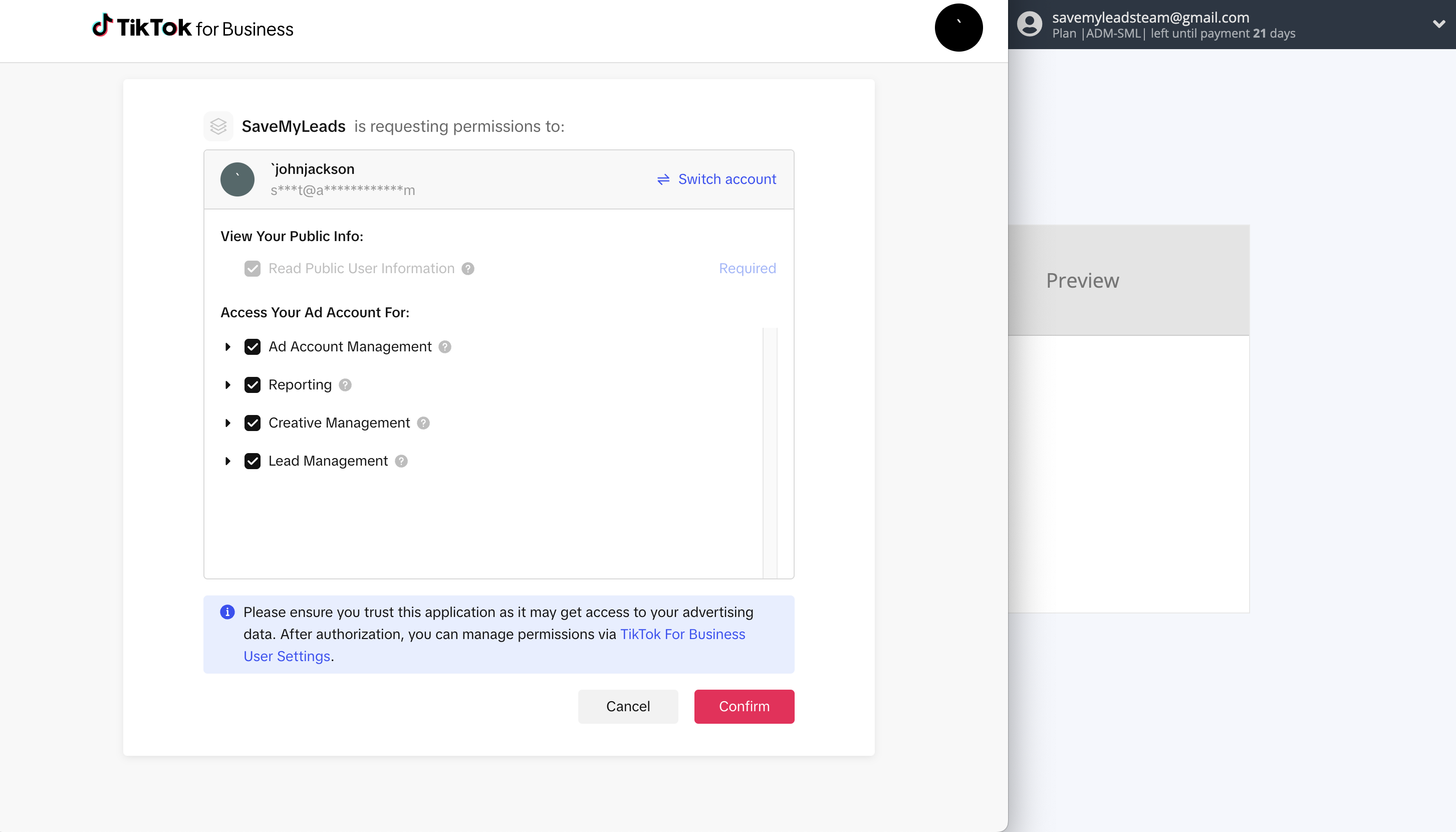 How to Connect TikTok with Omnisend Create Contact | Data Source account connection