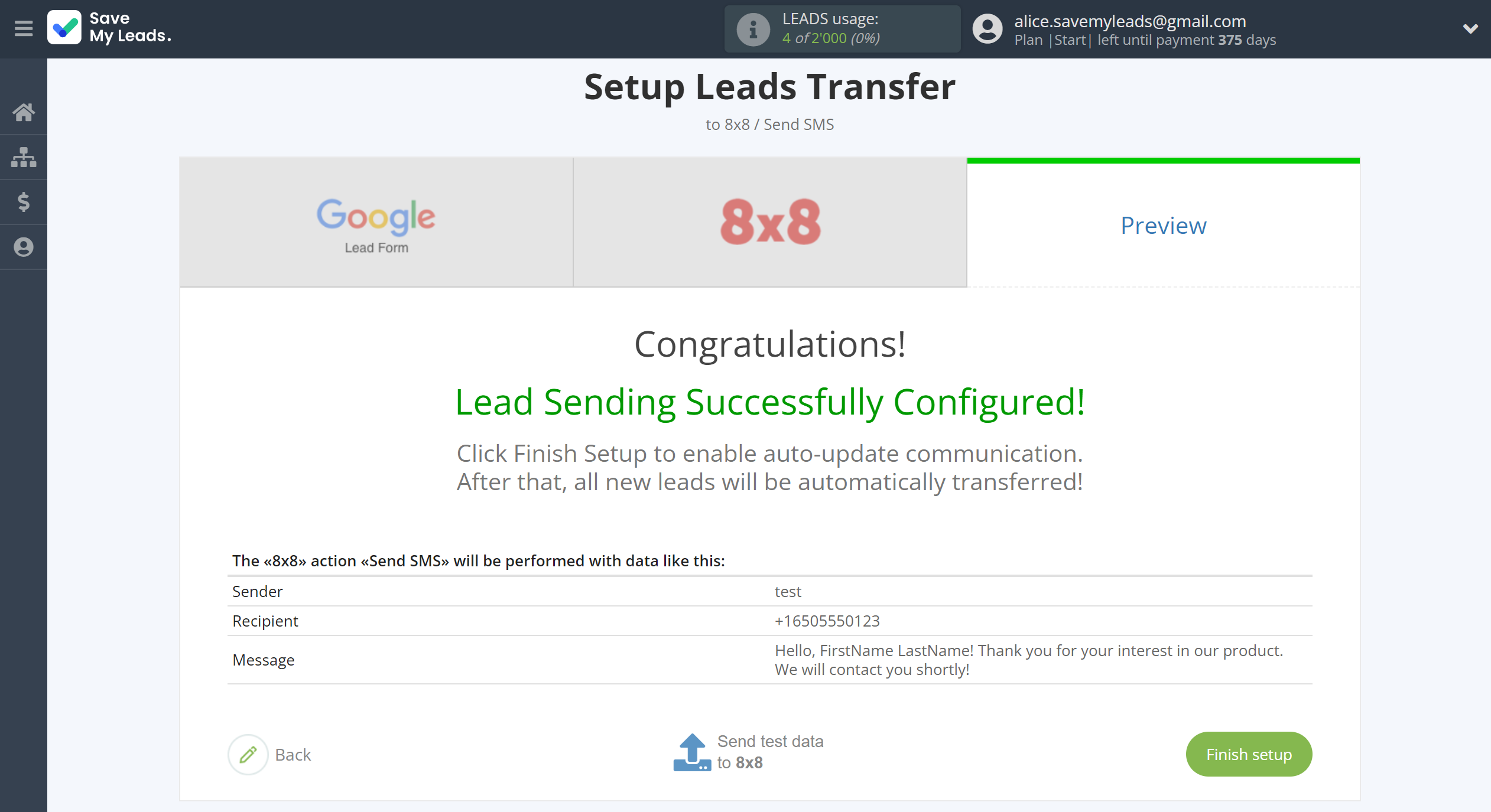 How to Connect Google Lead Form with 8x8 | Test data How to Connect Google Lead Form with 8x8 | Test data