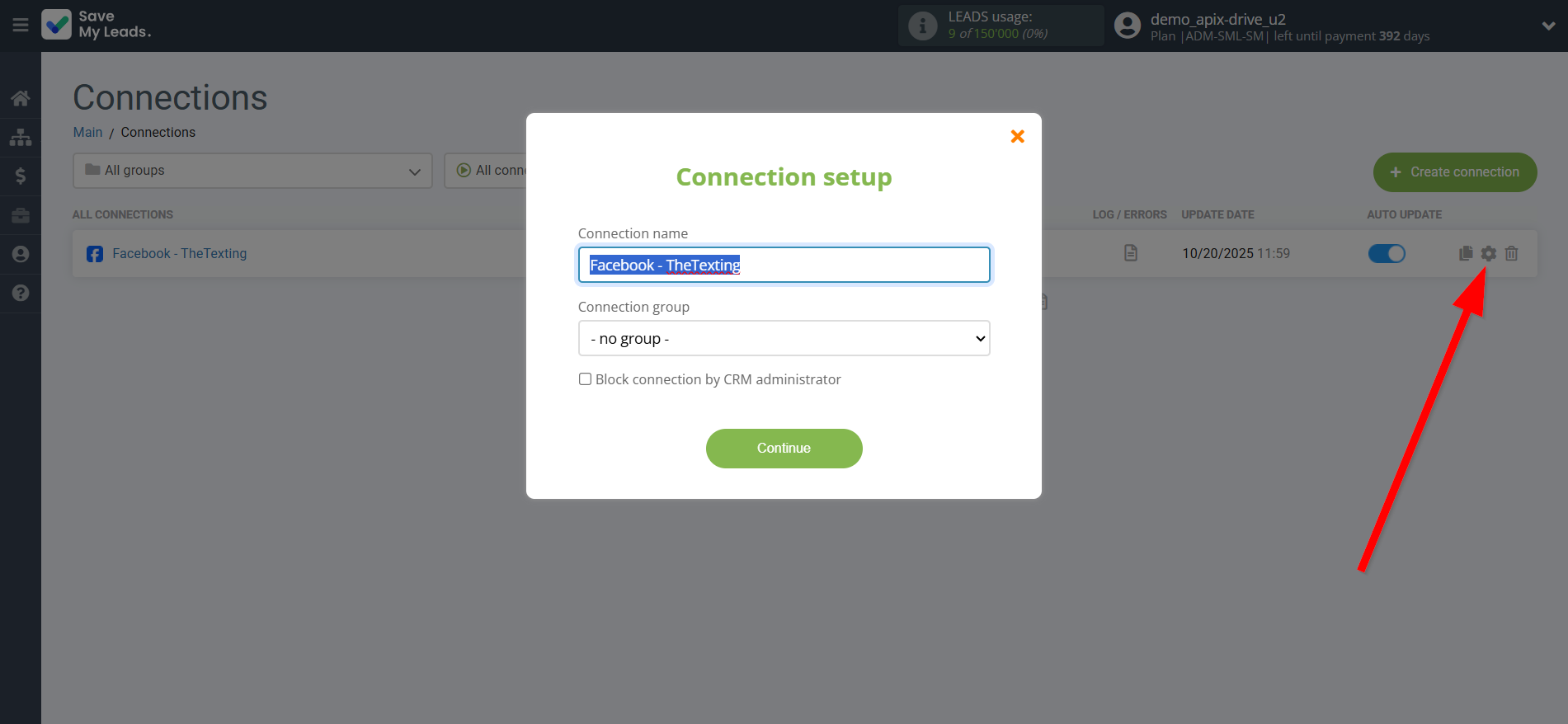 How to Connect Facebook with TheTexting | Name and group connection