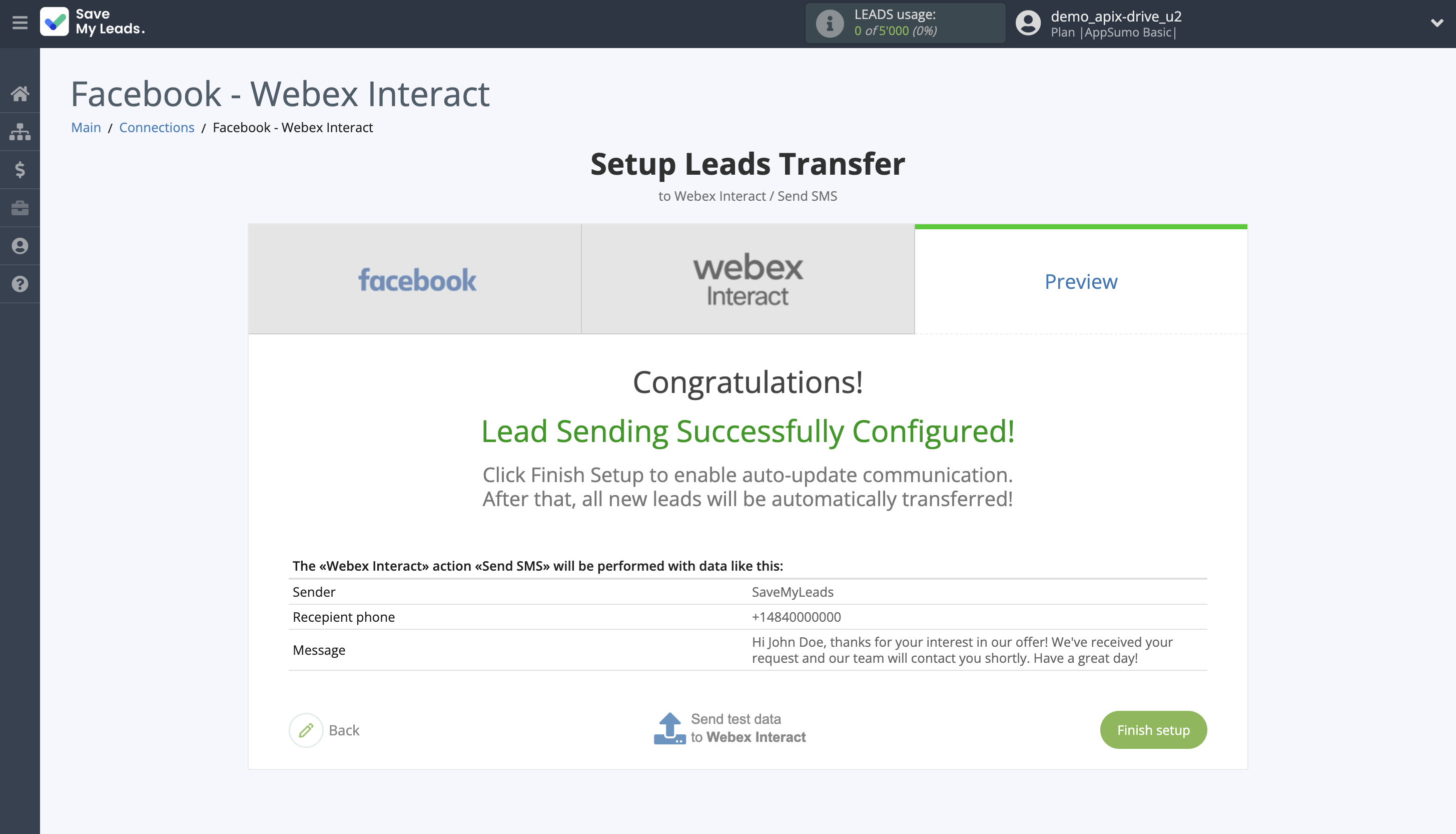 How to Connect Facebook with Webex Interact | Test data How to Connect Facebook with Webex Interact | Test data