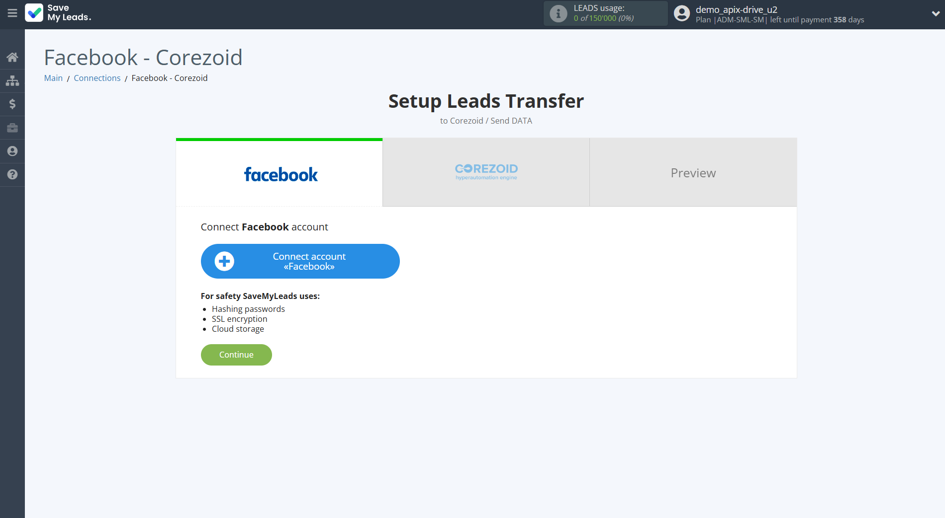 How to Connect Facebook with Corezoid | Data Source account connection How to Connect Facebook with Corezoid | Data Source account connection
