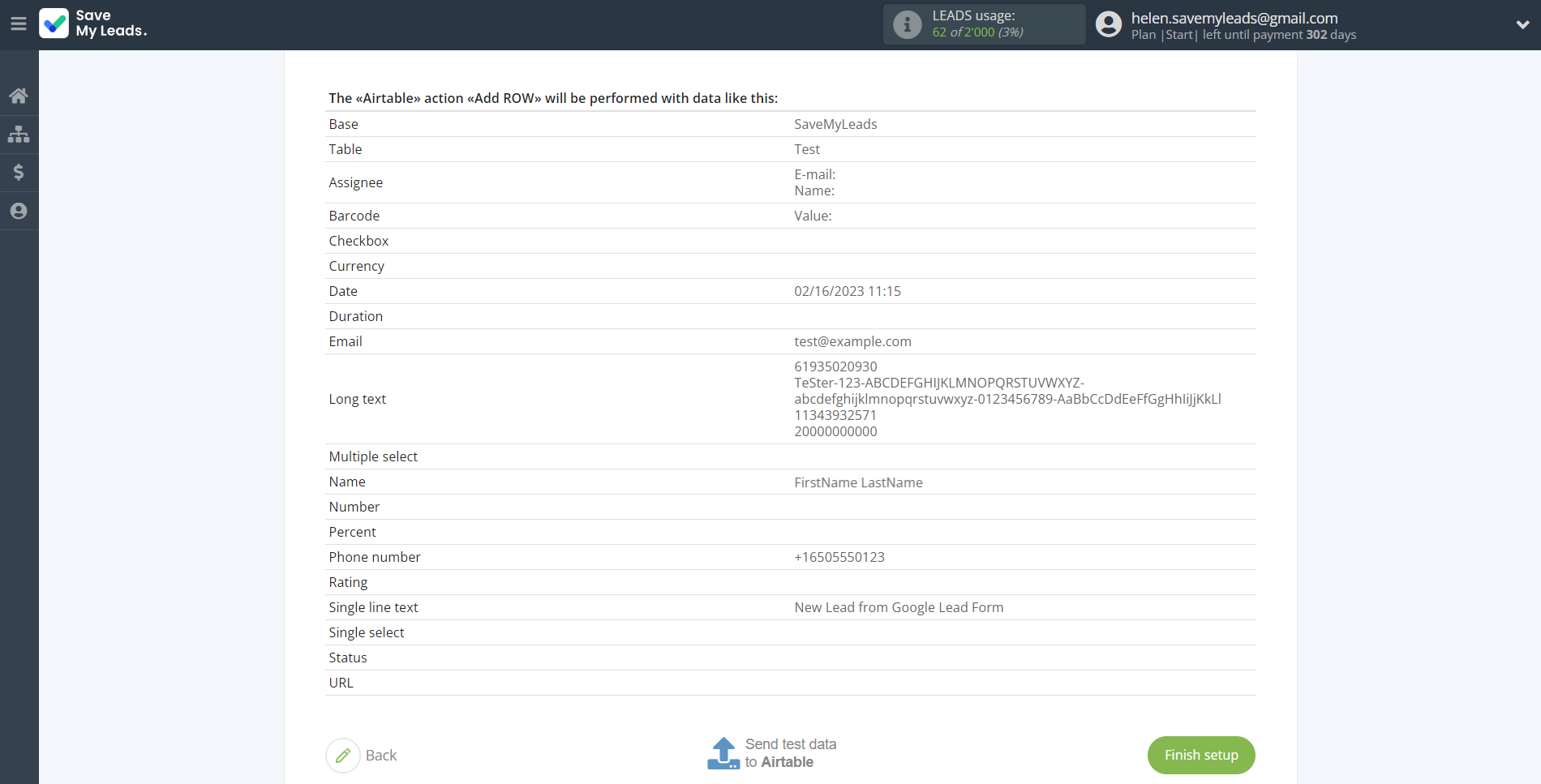 How to Connect Google Lead Form with AirTable | Test data How to Connect Google Lead Form with AirTable | Test data