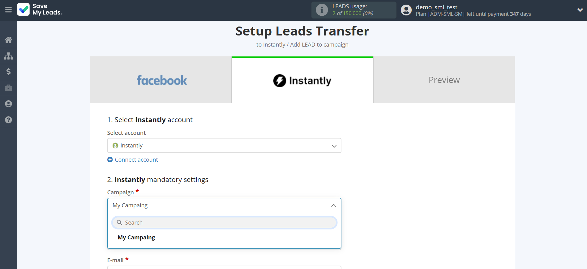 How to Connect Facebook with Instantly Add lead to campaign | Assigning fields How to Connect Facebook with Instantly Add lead to campaign | Assigning fields