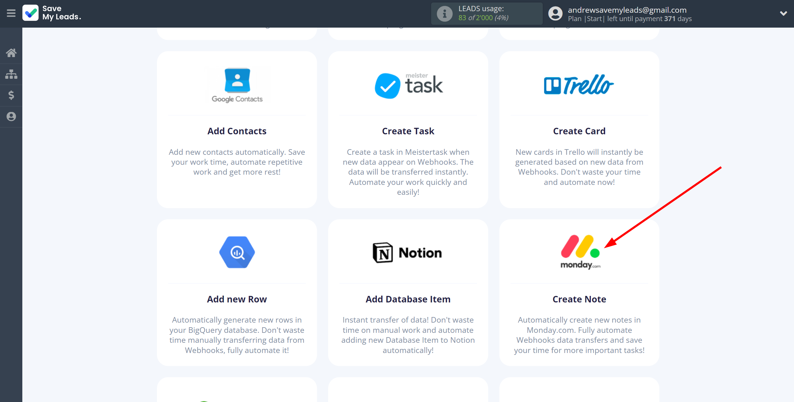 How to Connect Webhooks with Monday.com | Data Destination system selection How to Connect Webhooks with Monday.com | Data Destination system selection