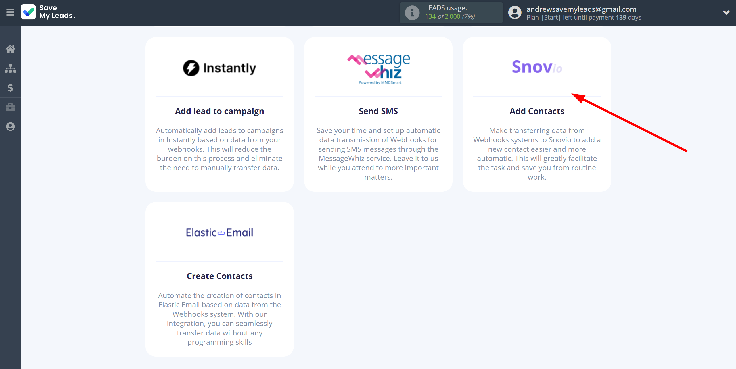 How to Connect Webhooks with Snovio Add Contact | Data Destination system selection How to Connect Webhooks with Snovio Add Contact | Data Destination system selection
