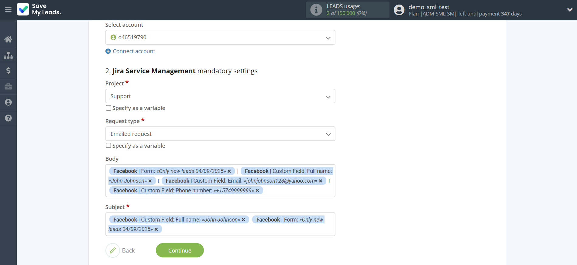 How to Connect Facebook with Jira Service Management | Assigning fields How to Connect Facebook with Jira Service Management | Assigning fields