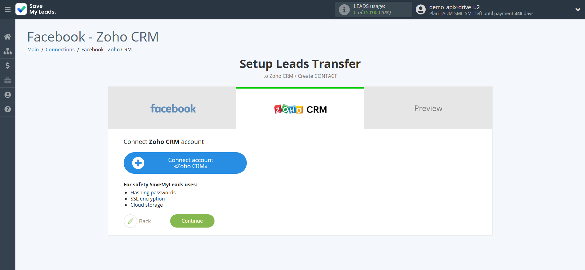How to Connect Facebook with Zoho CRM Create Contacts | Data Destination account connection How to Connect Facebook with Zoho CRM Create Contacts | Data Destination account connection
