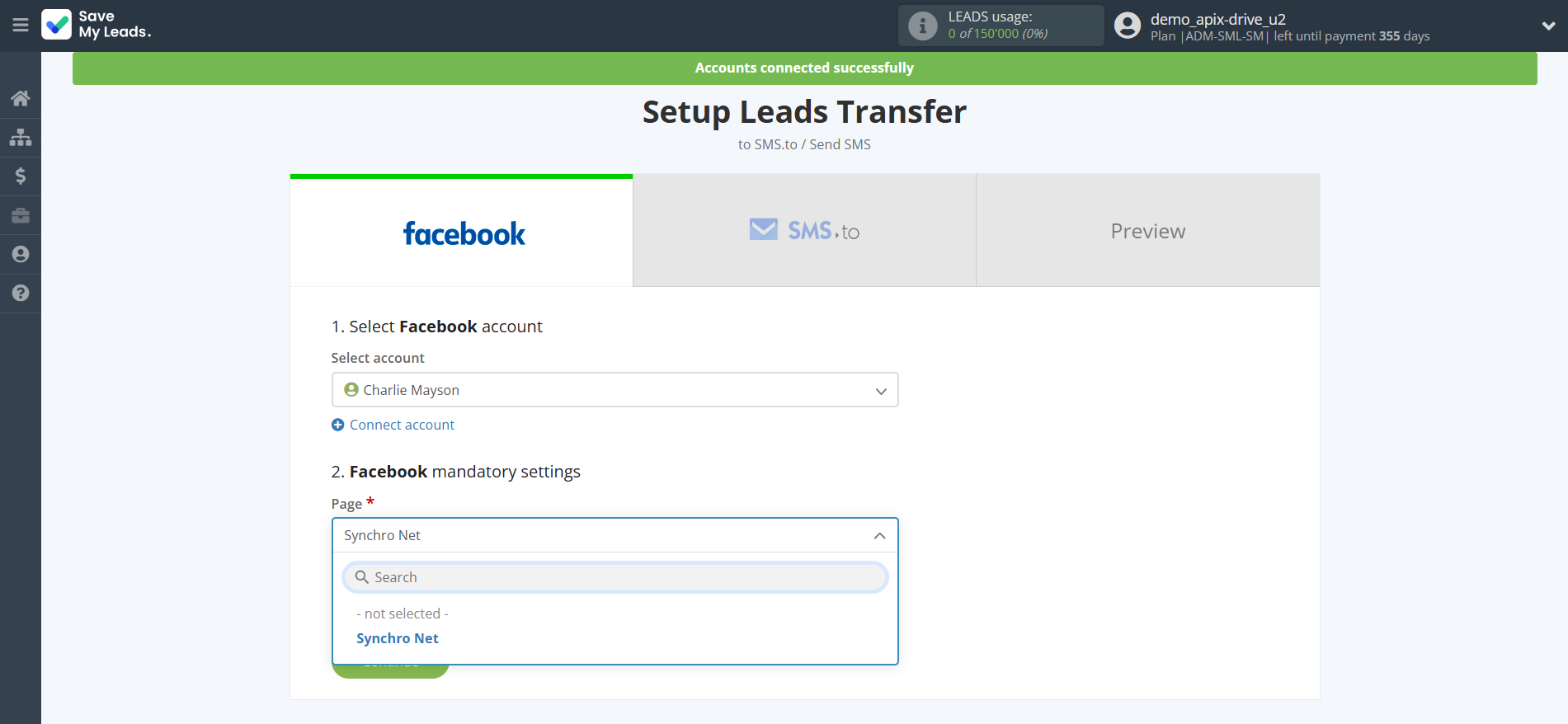 How to Connect Facebook with SMS.to | Data Source account connection How to Connect Facebook with SMS.to | Data Source account connection