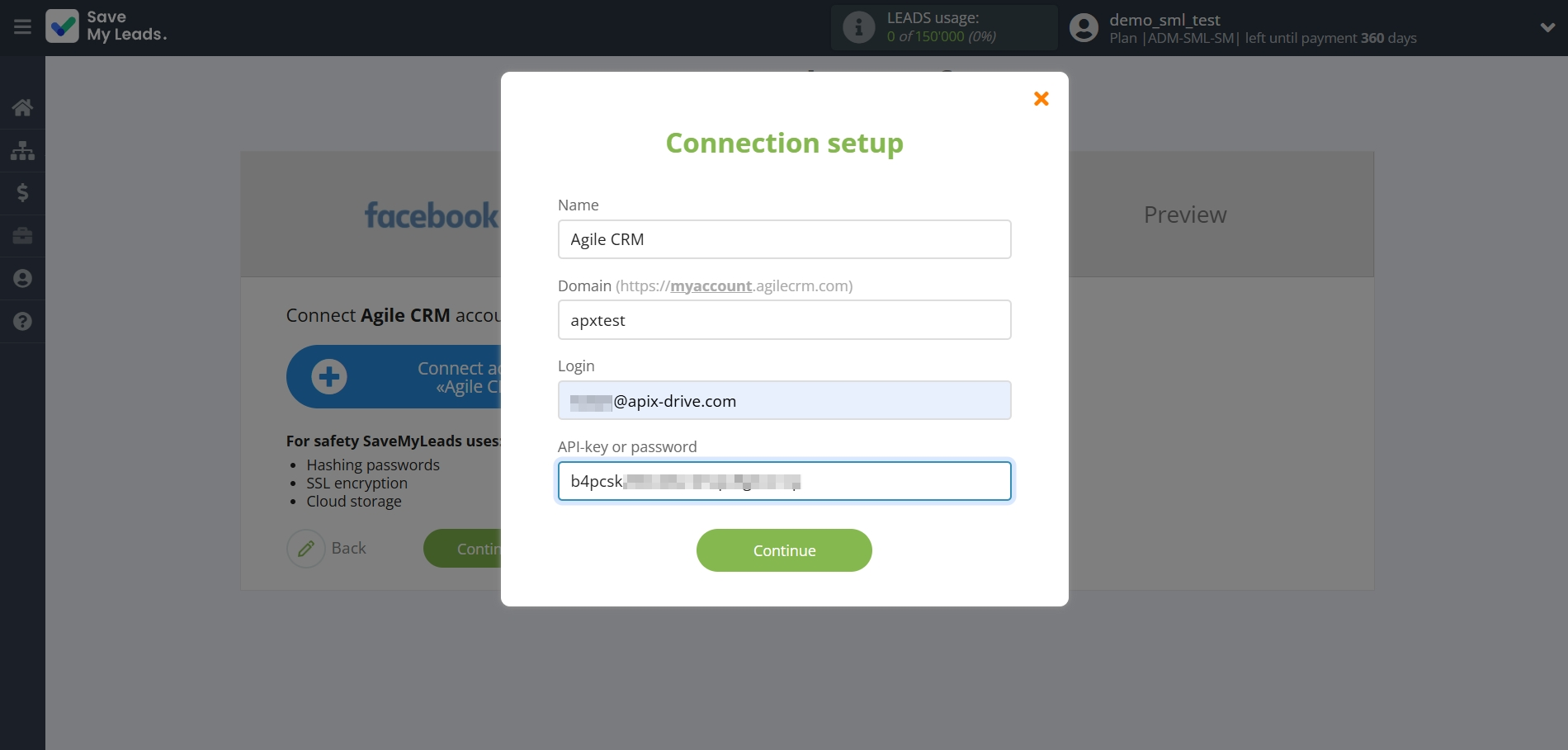 How to Connect Facebook with AgileCRM Create Deal | Data Destination account connection How to Connect Facebook with AgileCRM Create Deal | Data Destination account connection