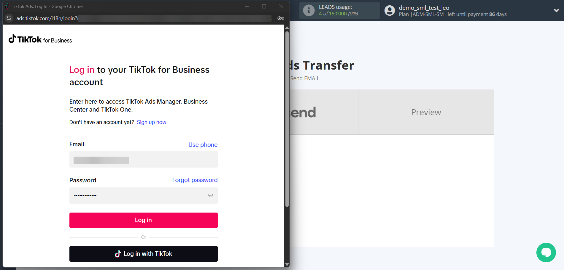 How to Connect TikTok with Resend | Data Source account connection