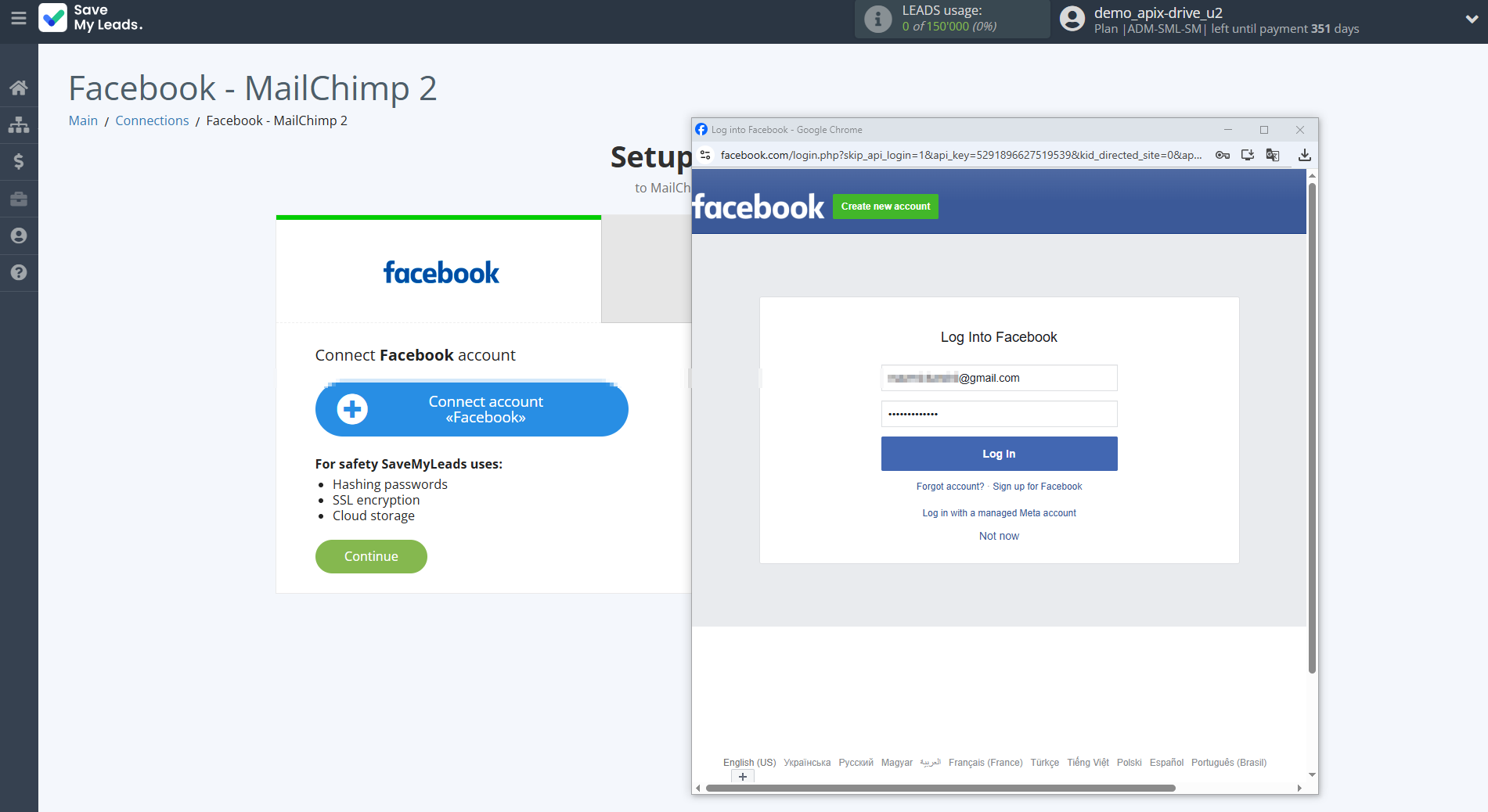 How to Connect Facebook with MailChimp | Data Source account connection How to Connect Facebook with MailChimp | Data Source account connection