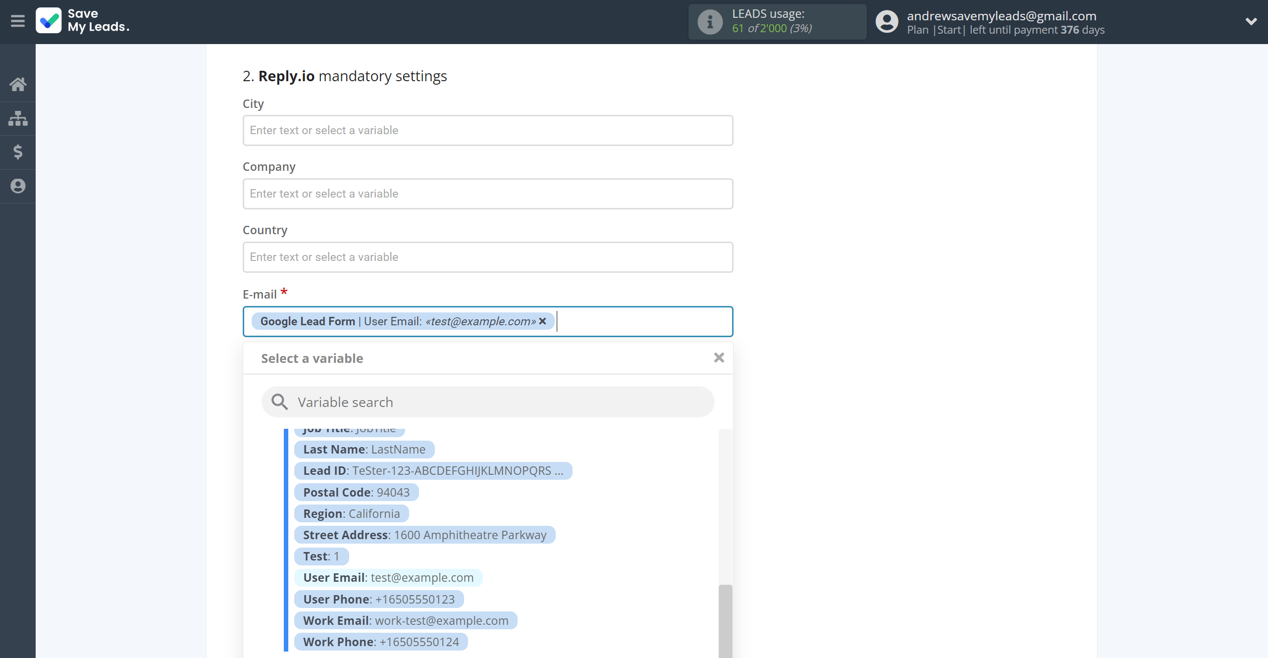 How to Connect Google Lead Form with Reply.io | Assigning fields How to Connect Google Lead Form with Reply.io | Assigning fields