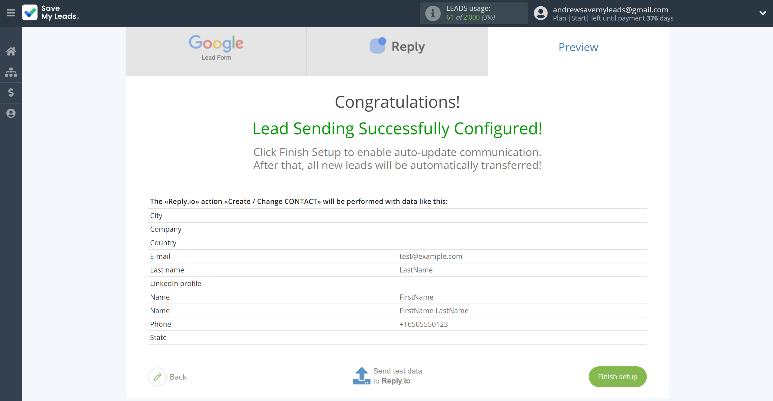 How to Connect Google Lead Form with Reply.io | Test data How to Connect Google Lead Form with Reply.io | Test data