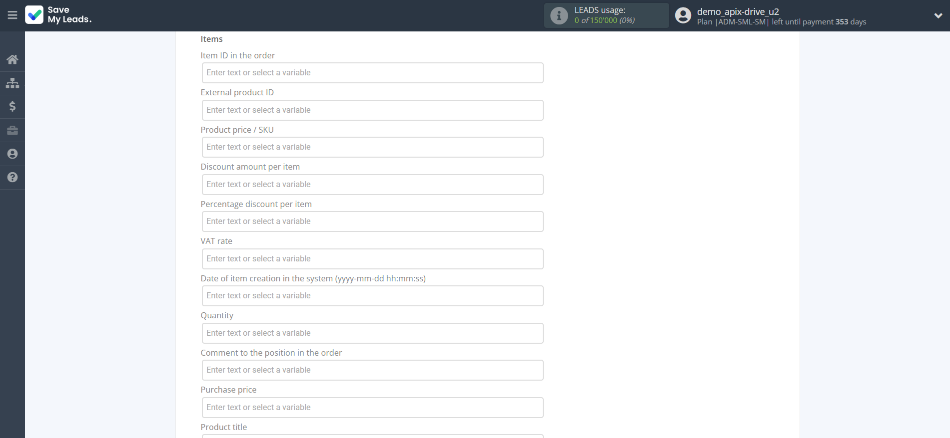 How to Connect Facebook with Simla Create Order | Assigning fields How to Connect Facebook with Simla Create Order | Assigning fields