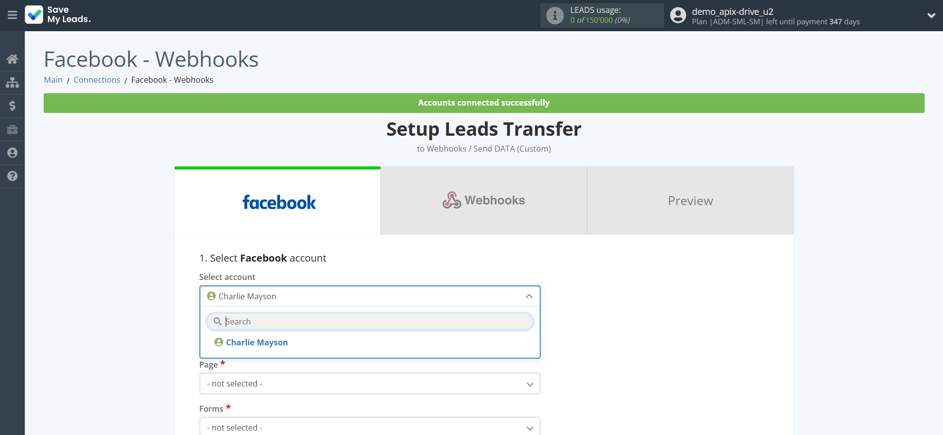 How to Connect Facebook with Webhooks (Custom) | Data Source account selection How to Connect Facebook with Webhooks (Custom) | Data Source account selection