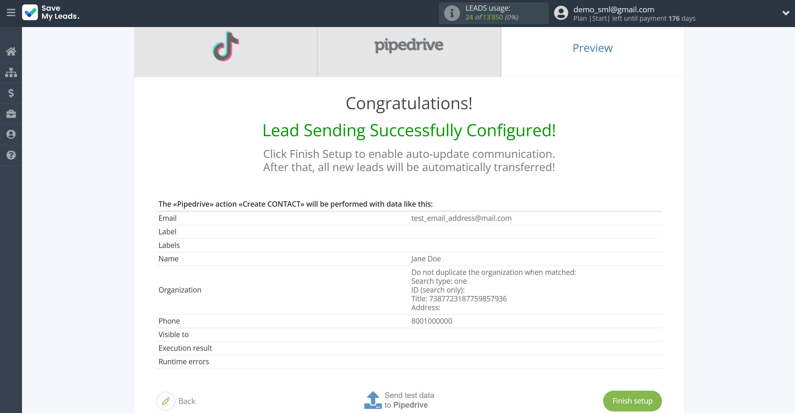 How to Connect TikTok with Pipedrive Create Contacts | Test data How to Connect TikTok with Pipedrive Create Contacts | Test data