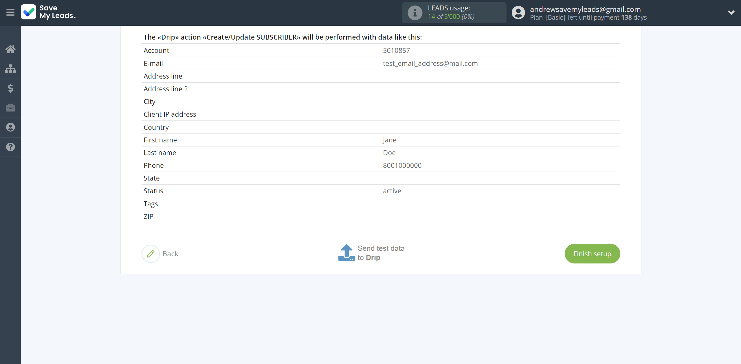 How to Connect TikTok with Drip Create/Update Subscribers | Test data How to Connect TikTok with Drip Create/Update Subscribers | Test data