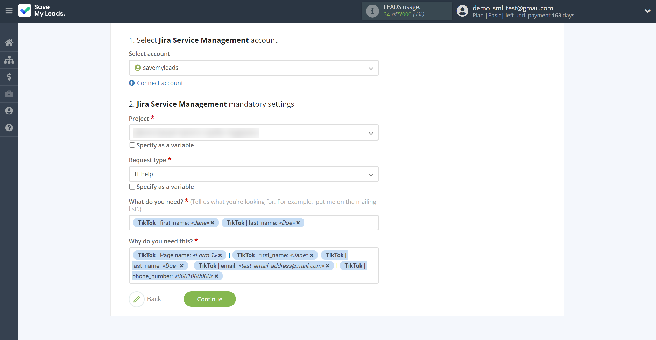 How to Connect TikTok with Jira Service Management | Assigning fields How to Connect TikTok with Jira Service Management | Assigning fields