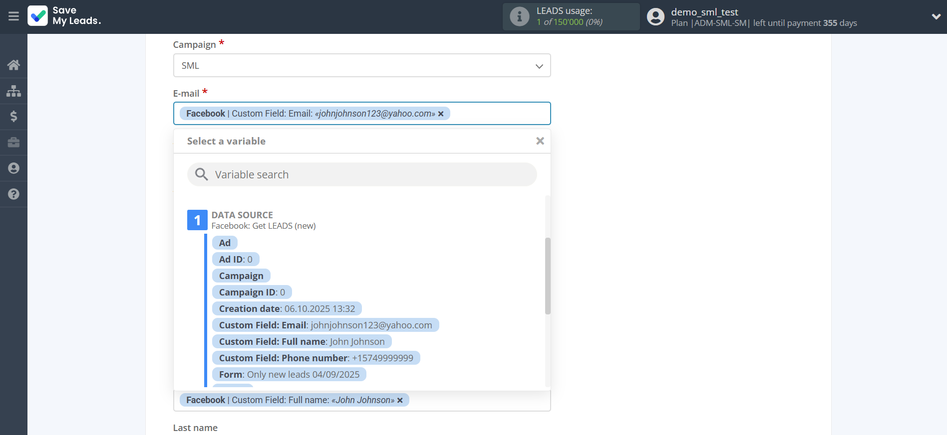 How to Connect Facebook with Drip Add Subscribers to campaign | Assigning fields