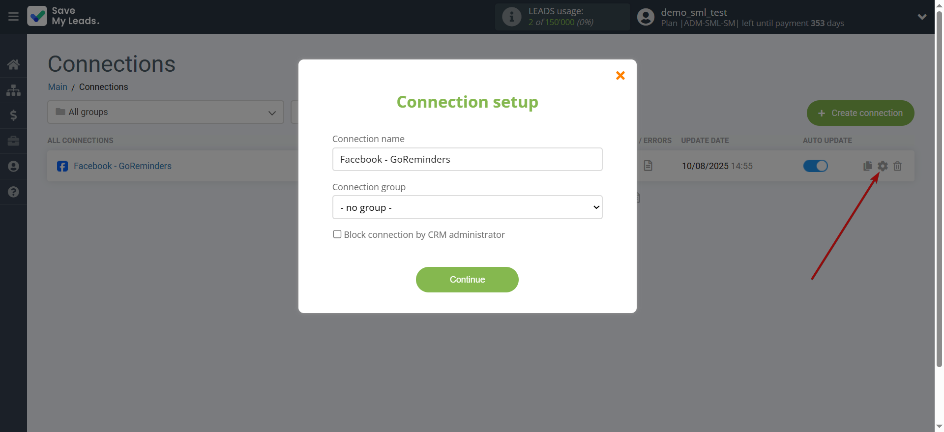 How to Connect Facebook with GoReminders | Name and group connection