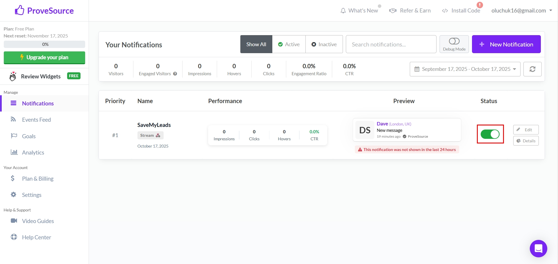 How to Connect Facebook  with ProveSource | Data Destination account connection