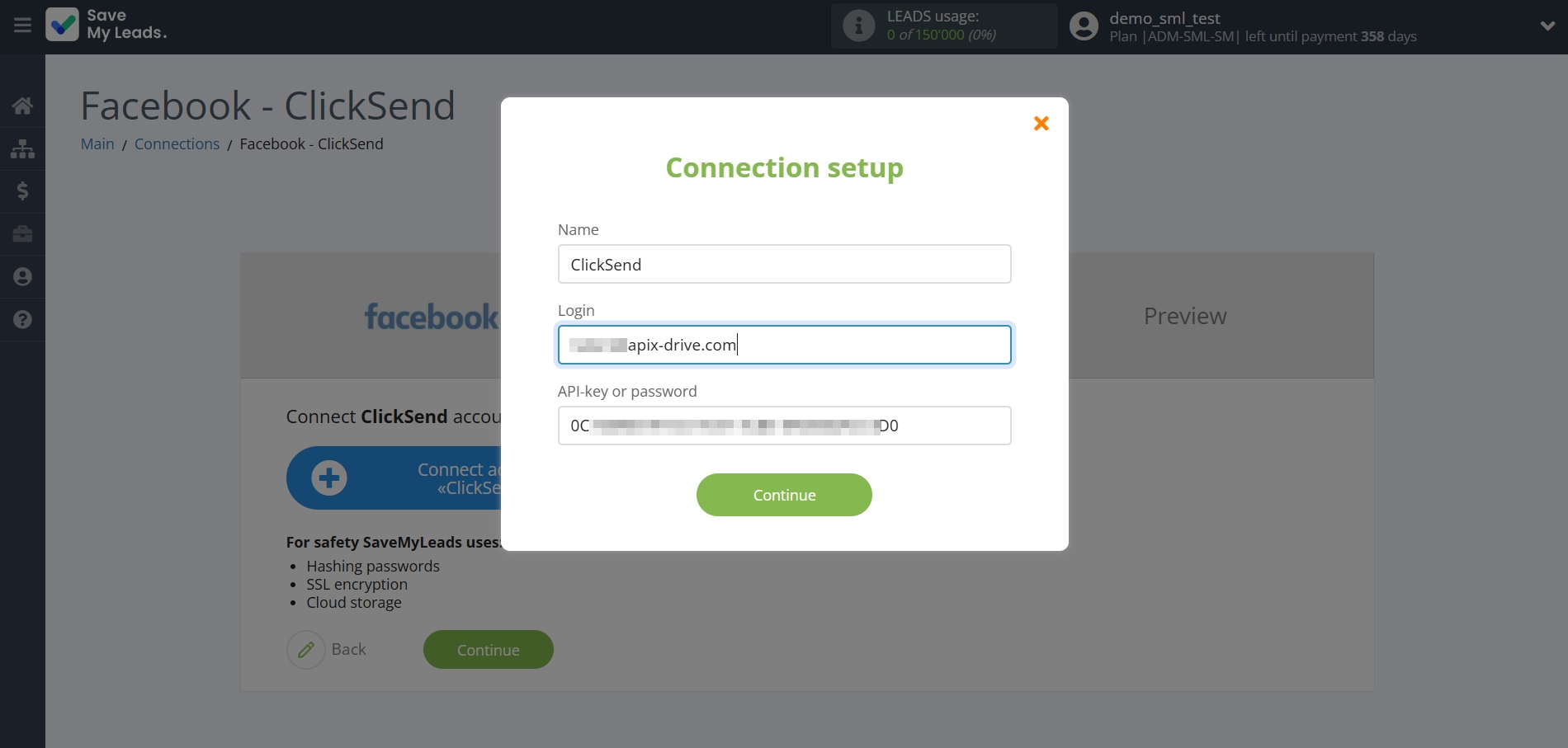 How to Connect Facebook with ClickSend Send SMS | Data Destination account connection How to Connect Facebook with ClickSend Send SMS | Data Destination account connection