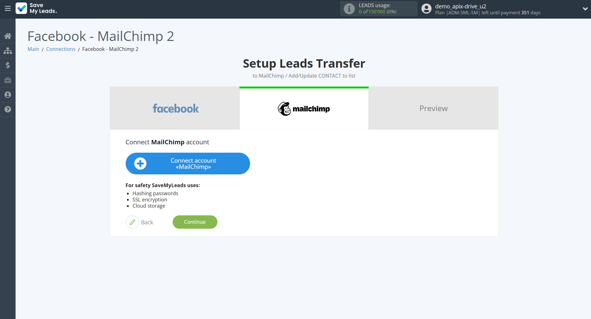 How to Connect Facebook with MailChimp | Data Destination account connection How to Connect Facebook with MailChimp | Data Destination account connection
