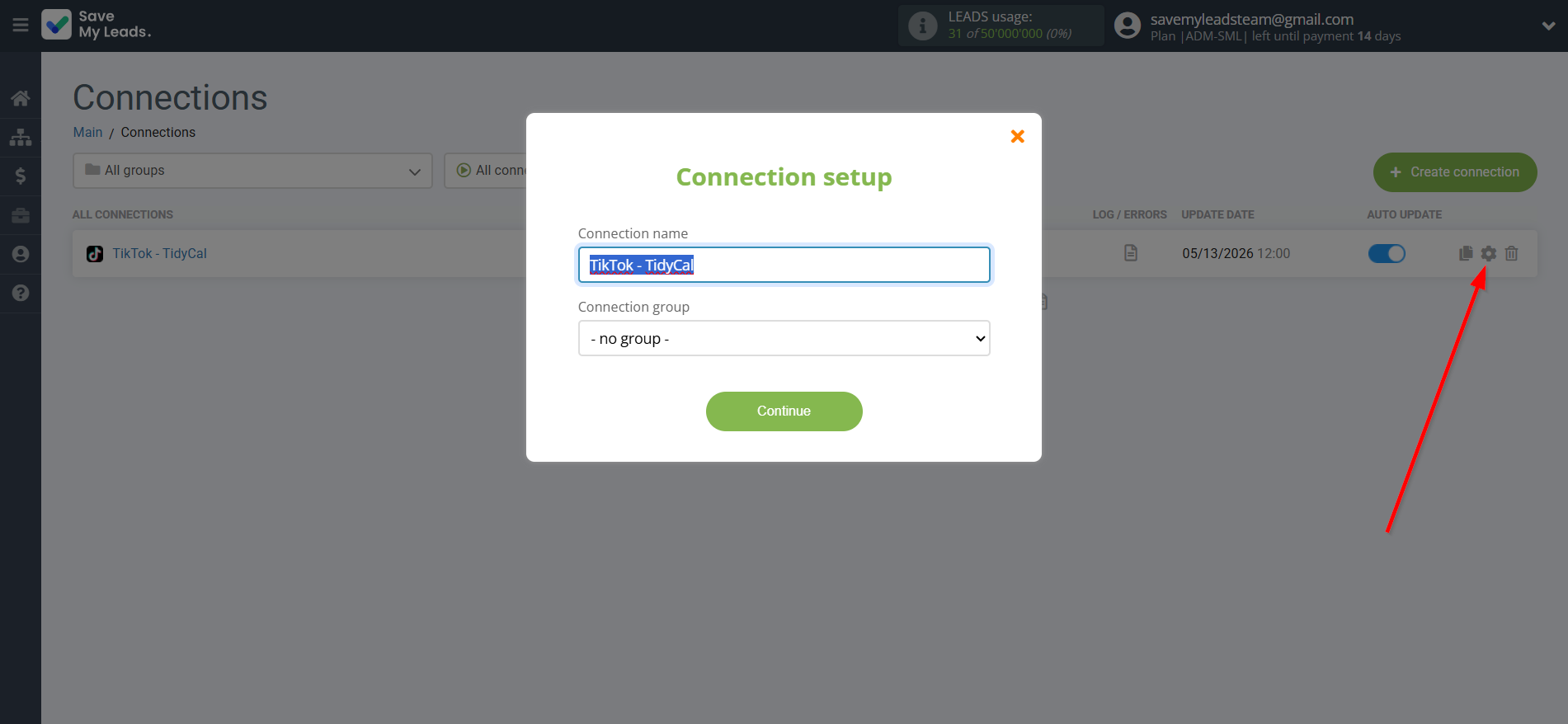 How to Connect TikTok with TidyCal Create Contacts | Name and group connection