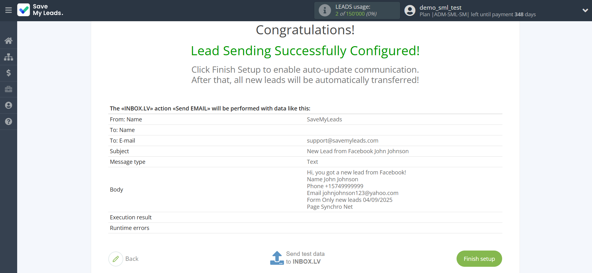 How to Connect Facebook with INBOX.LV | Test data How to Connect Facebook with INBOX.LV | Test data